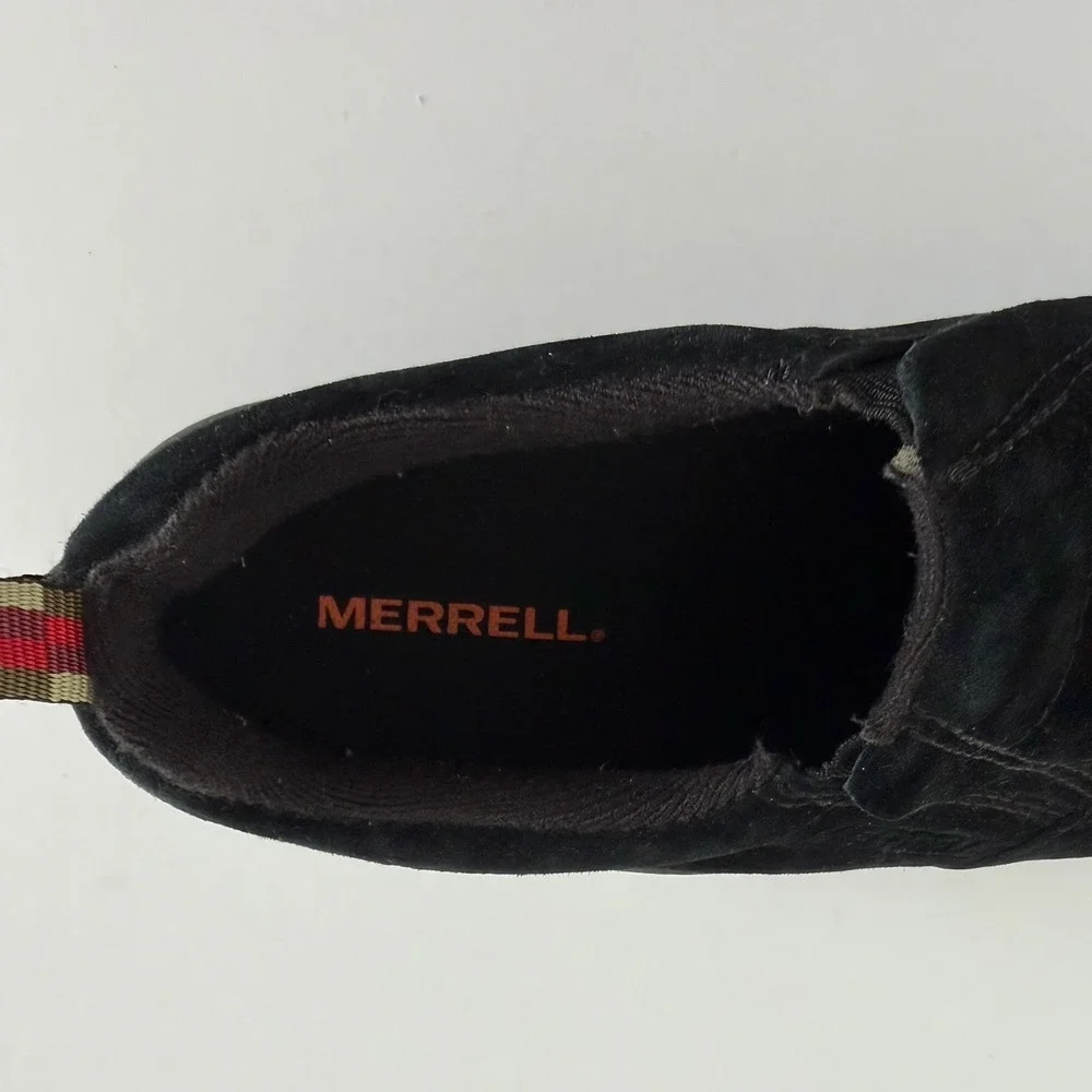 Merrell Jungle Moc Men's 8.5W Midnight Black Suede Slip-On Shoes